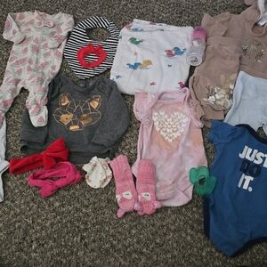 Baby Girl Bundle Clothes Newborn-6months